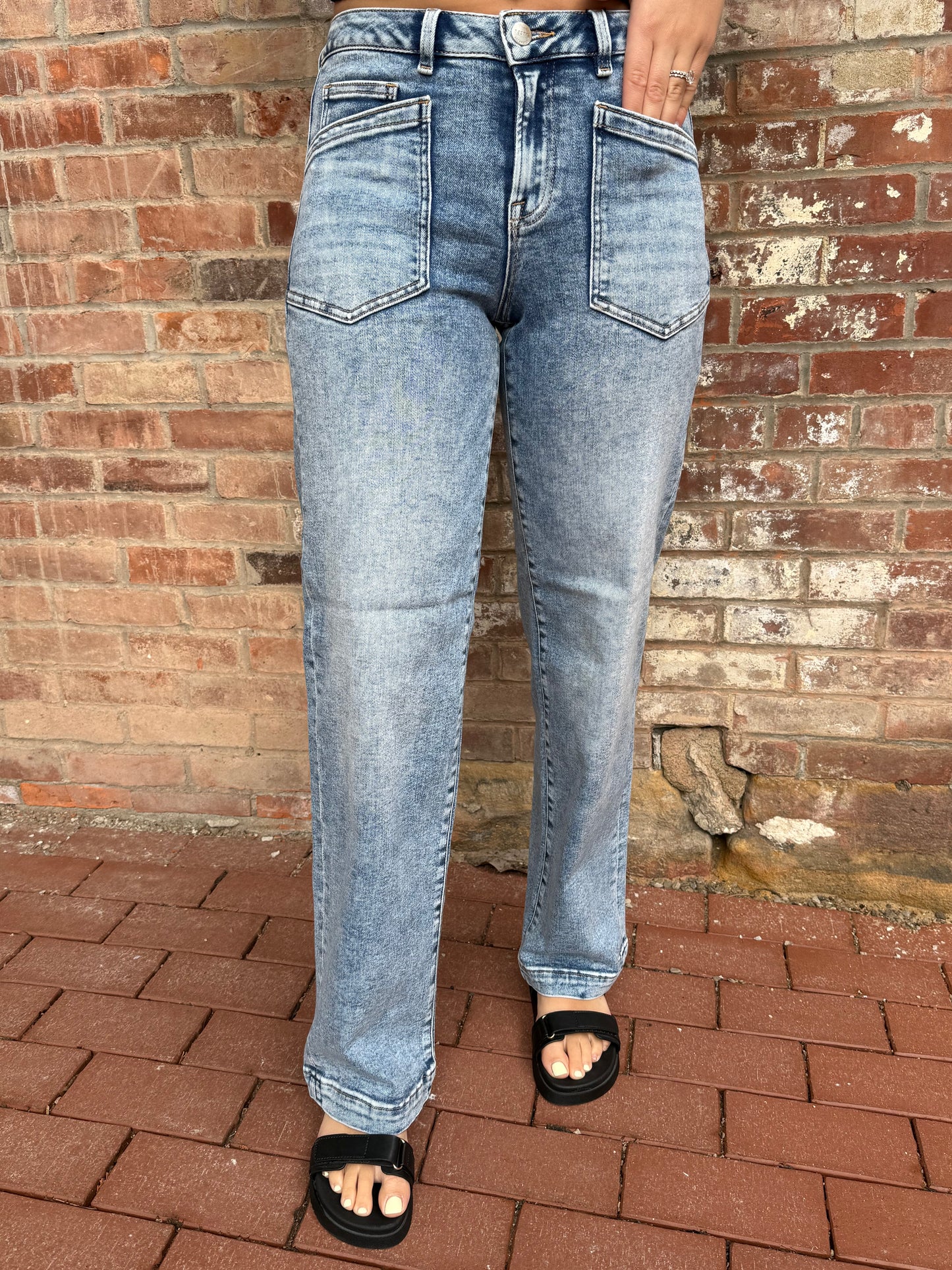The Wren Risen Wide Leg Jeans