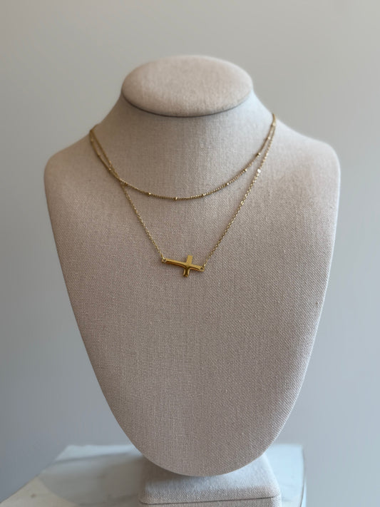 The Gold Cross Necklace