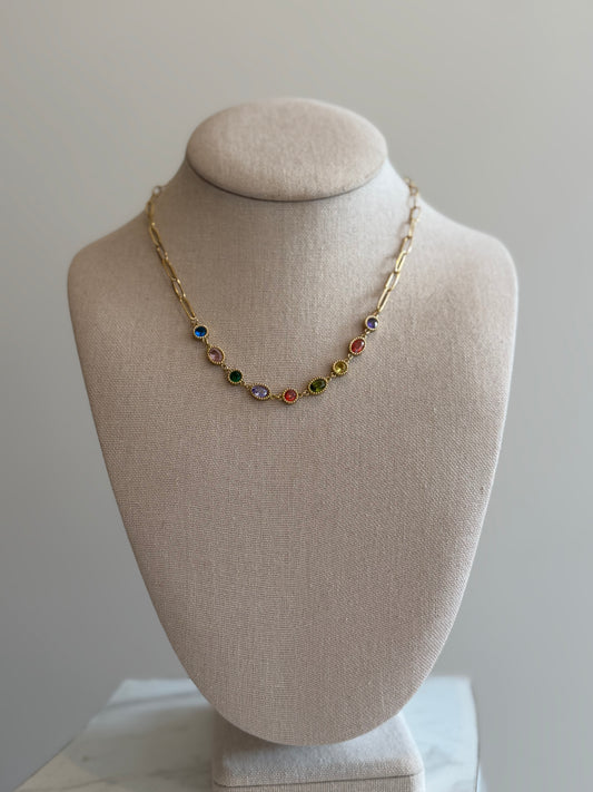 The Gemstone Infinity Necklace