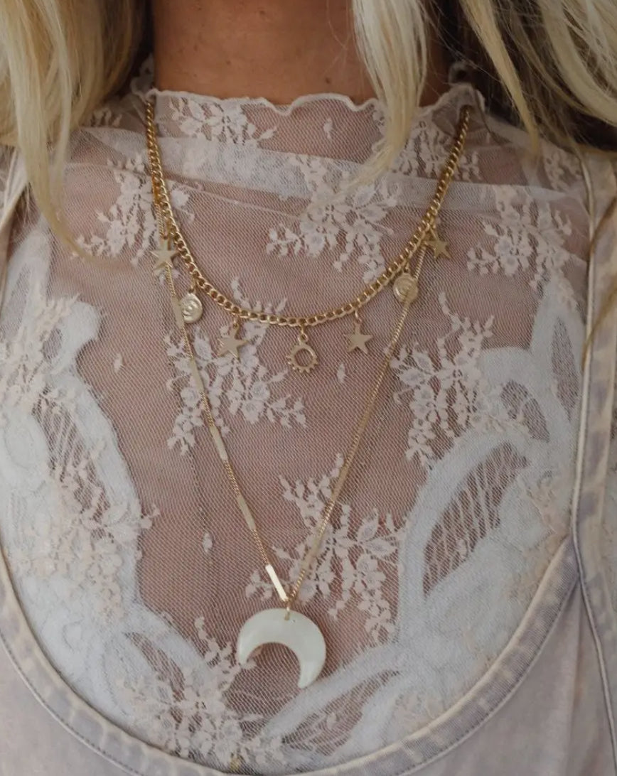 The Celestial Moon Layered Necklace