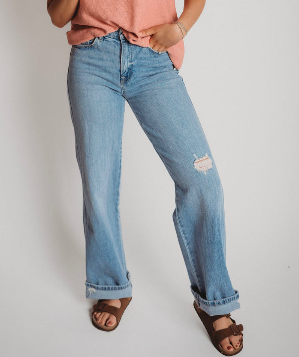 The Vervet Baggy Wide Leg Kristy Jeans