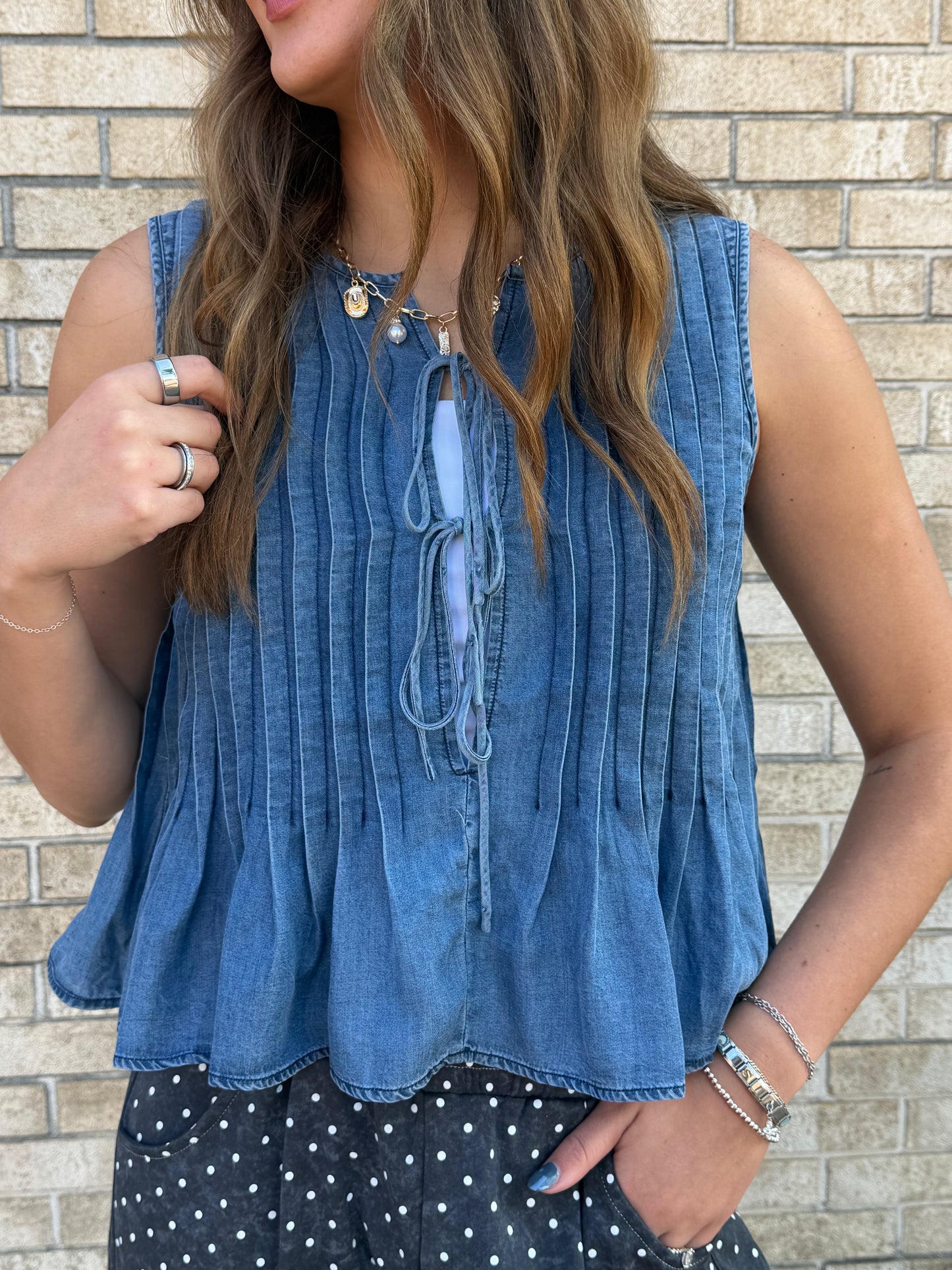 The Dee Denim Top