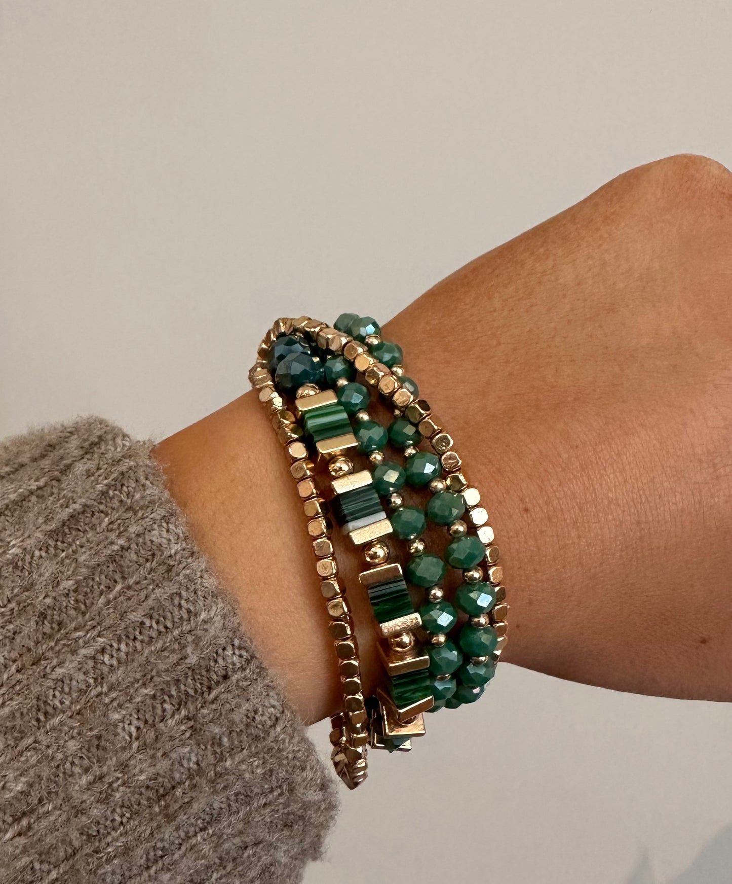 The Emerald Bracelet Set