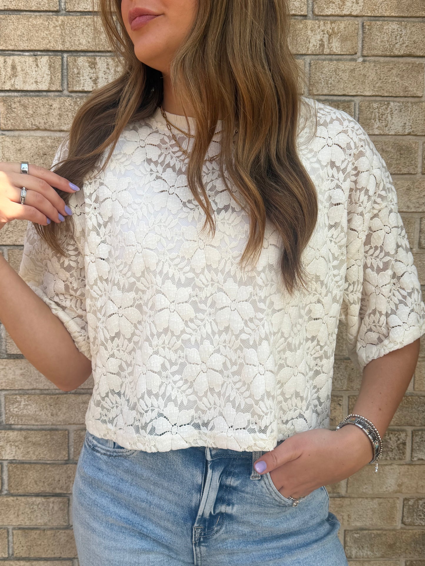 The Short Sleeve Floral Top