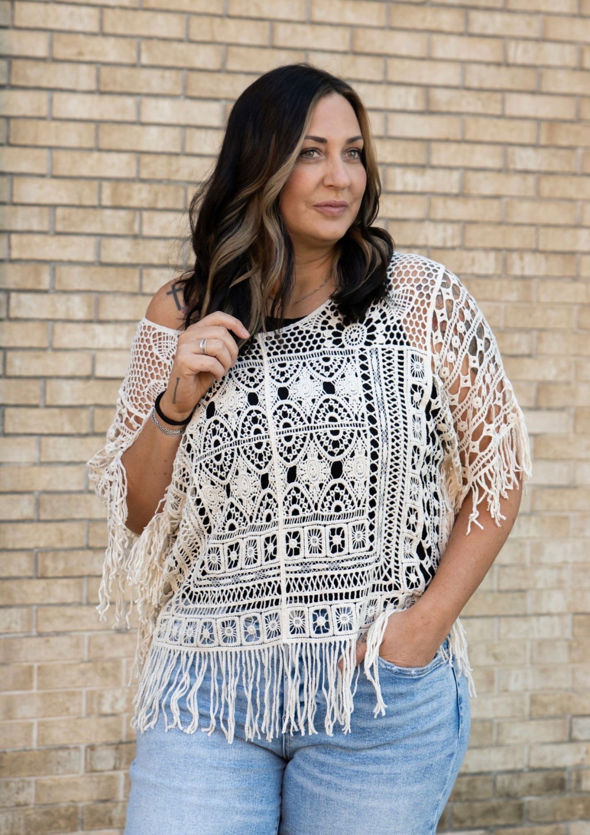 The Fringe Hem Crochet Top