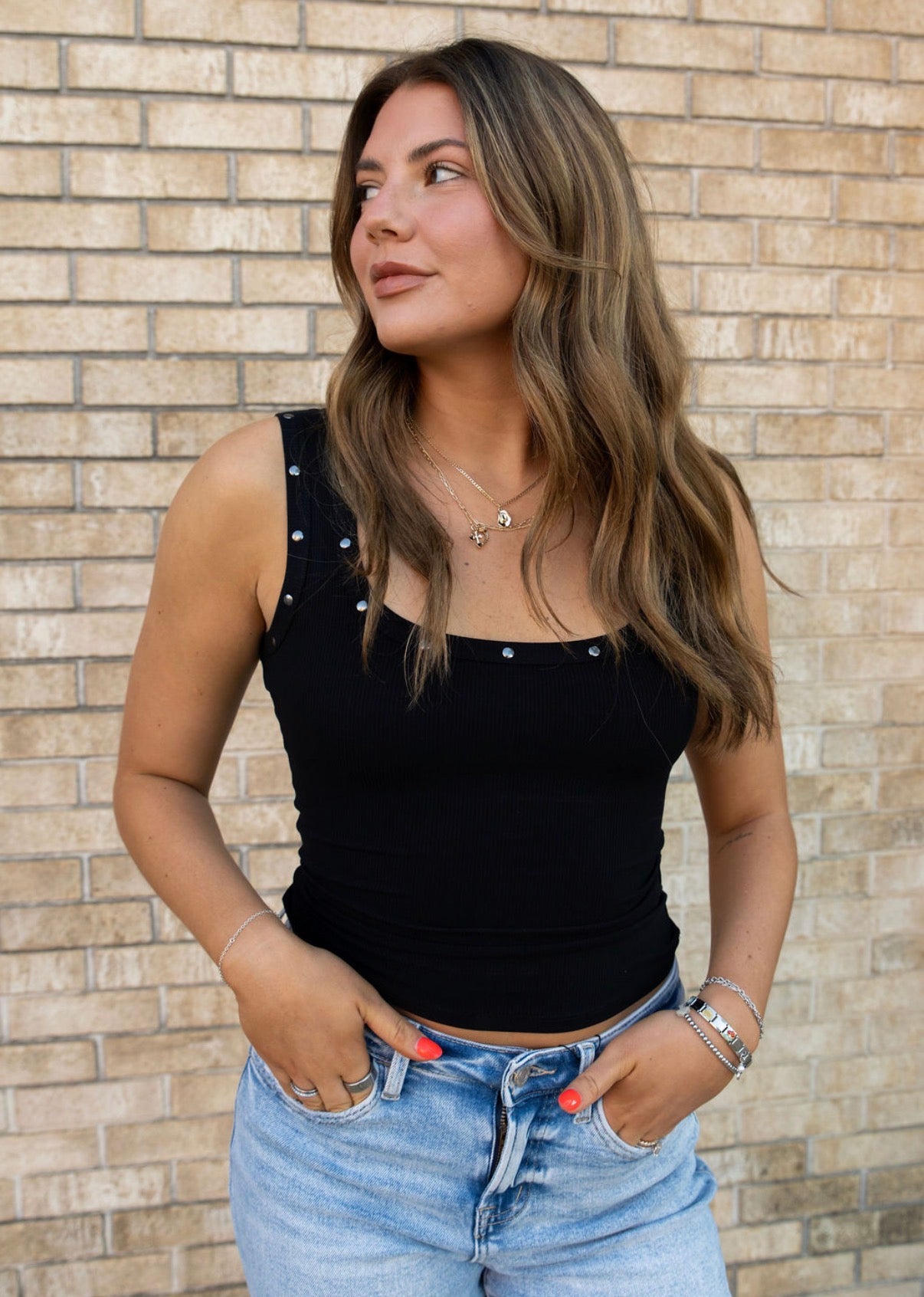 The Simple Studded Tank