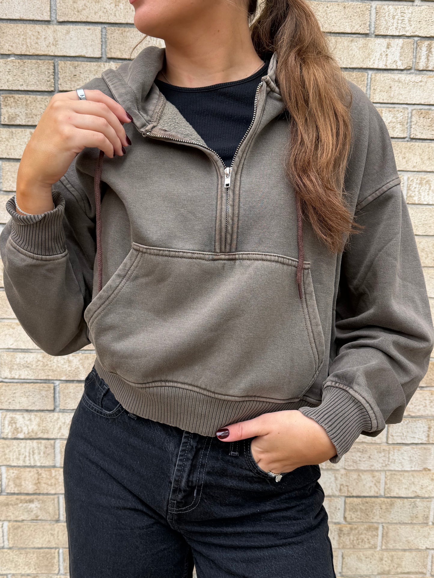 The Half Zip Hadley Hoodie (2 Colors)