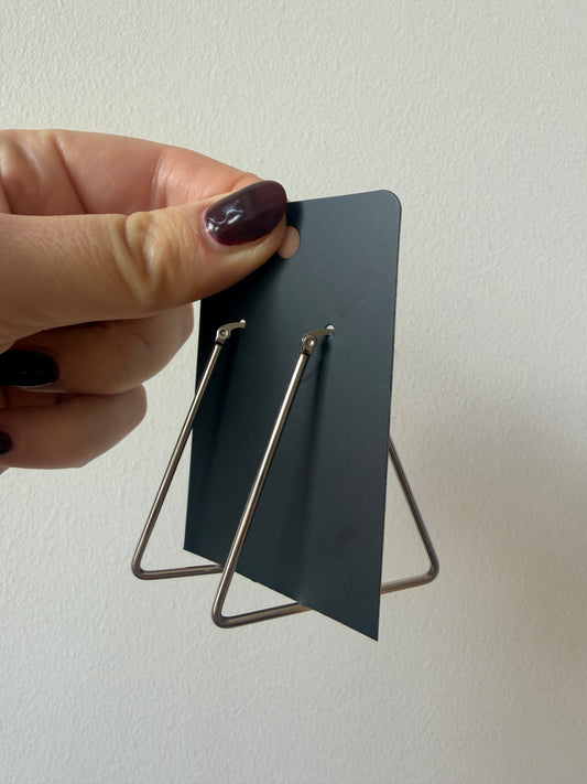 The Silver Triangle Hoops