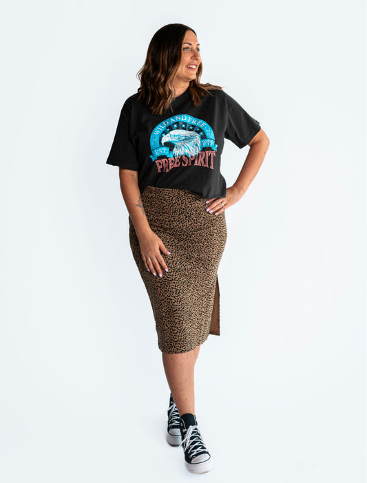The Leopard Midi Skirt
