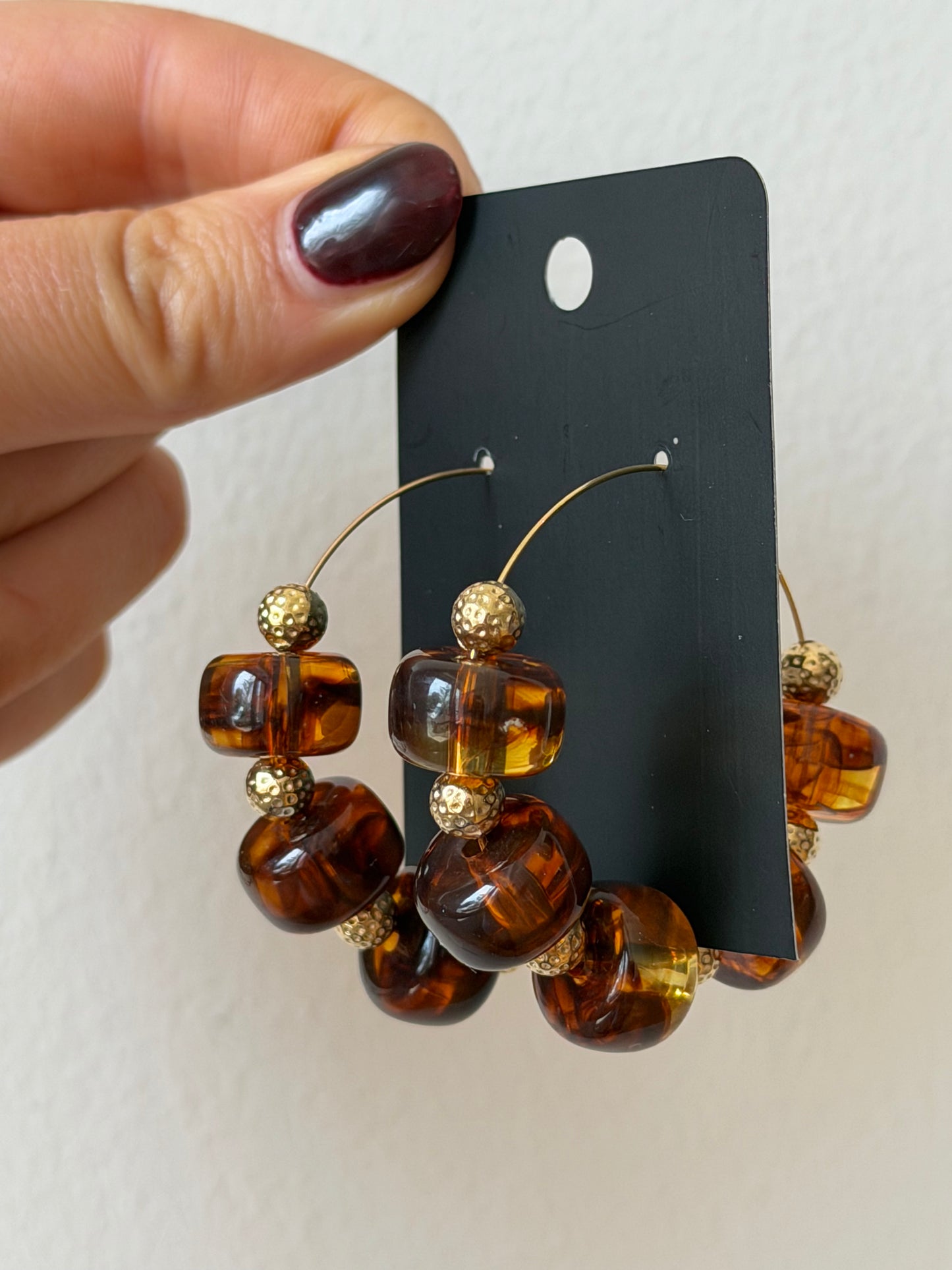 The Chunky Oversized Beaded Hoops