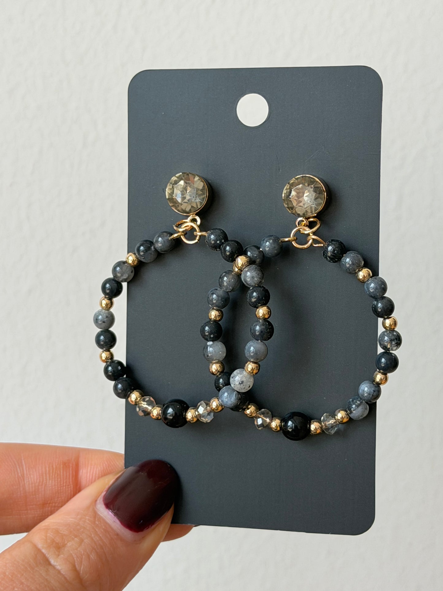 The Beaded Hoops