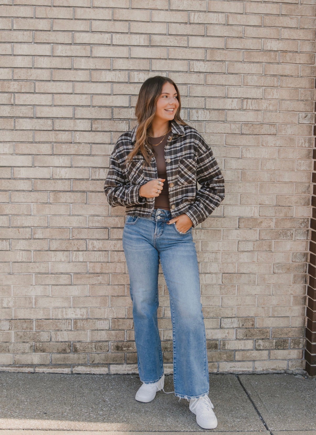 The Cropped Isabelle Flannel Jacket