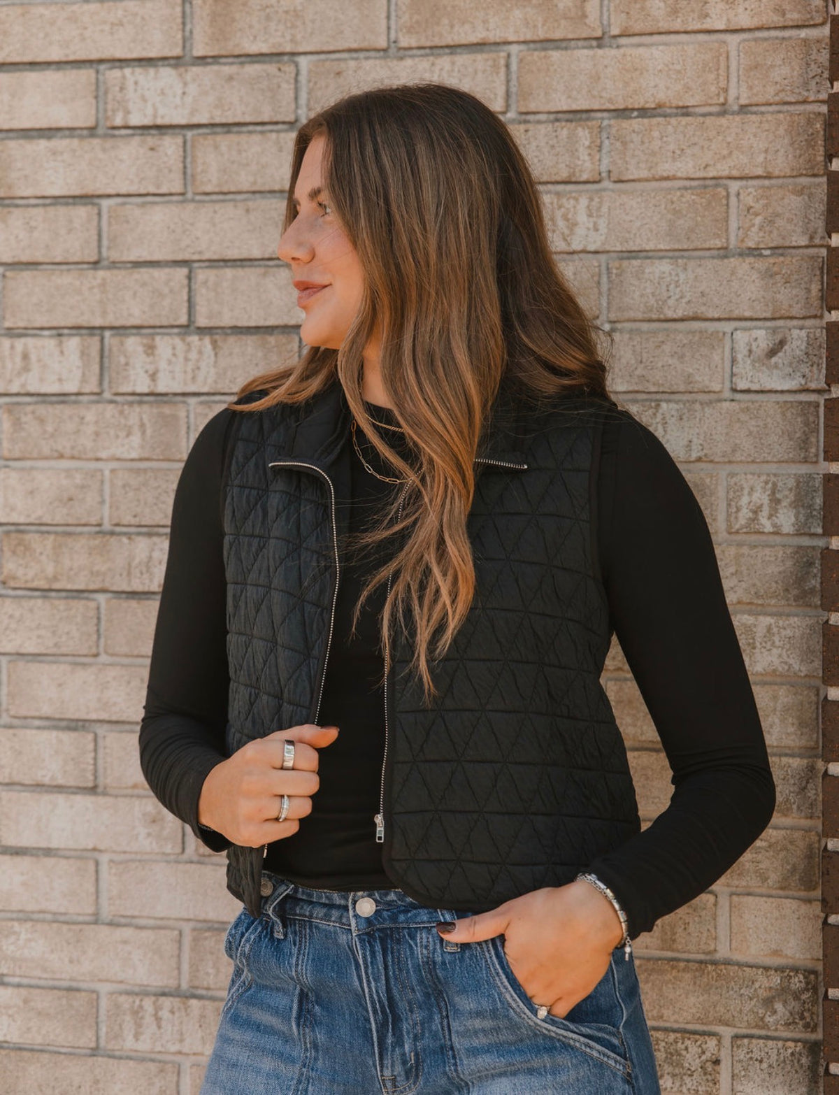 The Elevated Black Vest