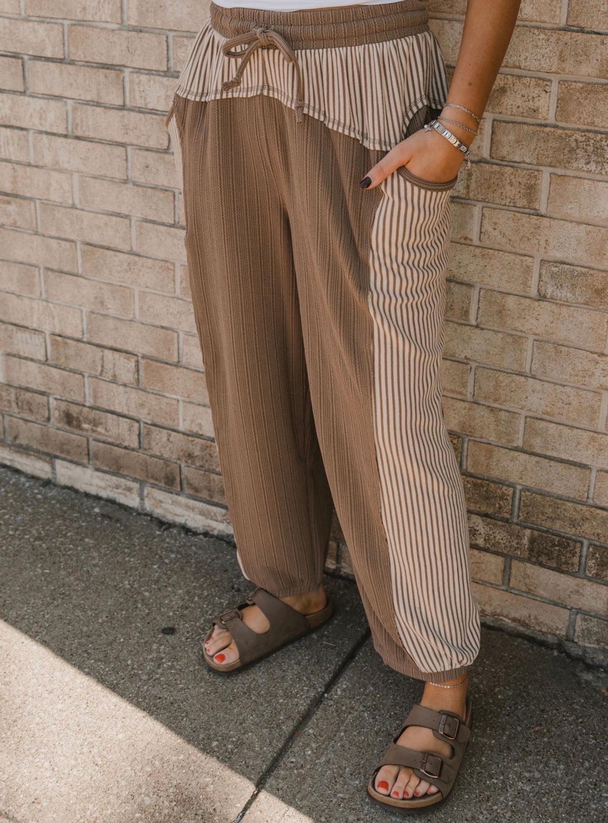 The Chesney Striped Sweat Pants