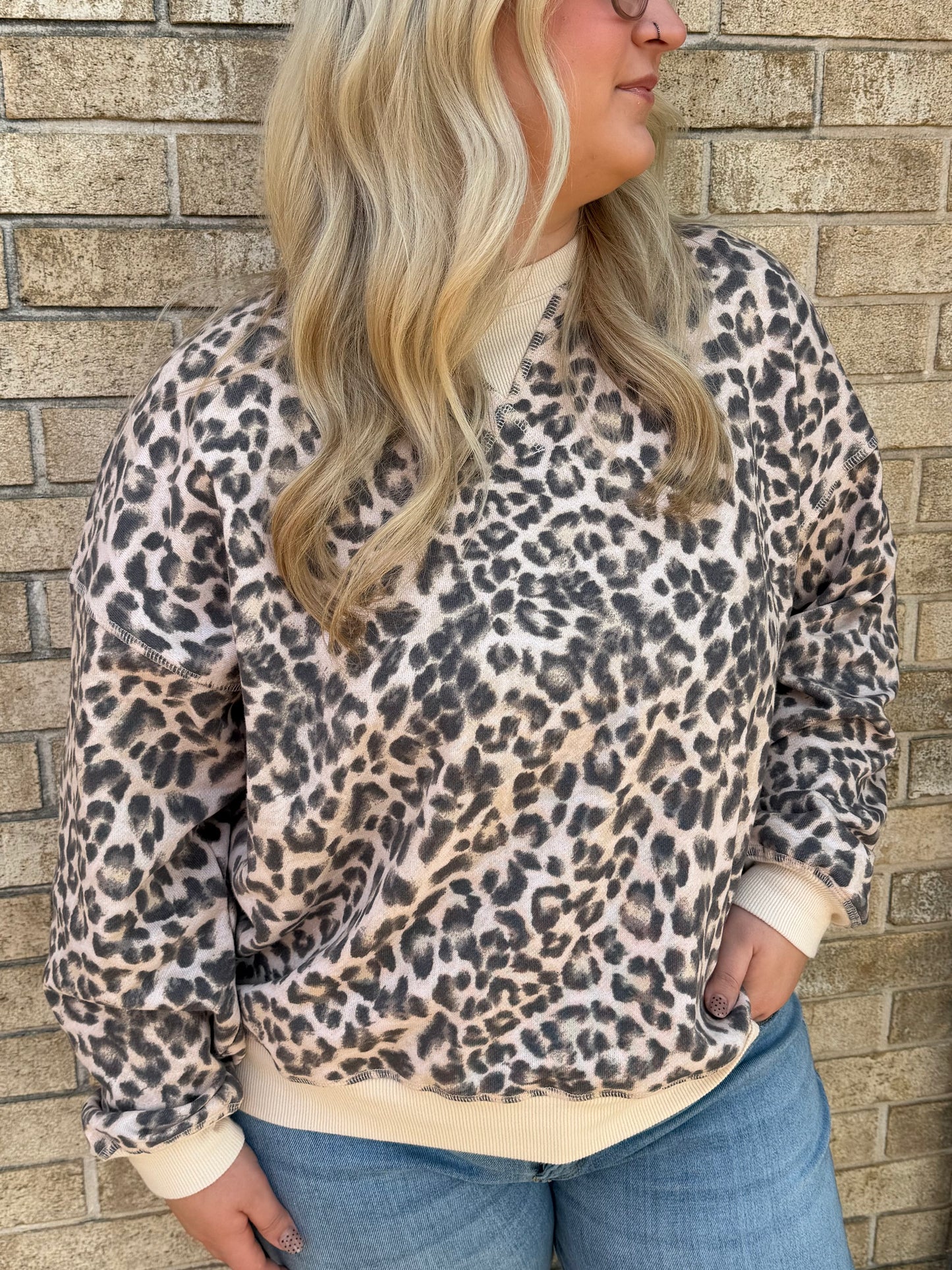 The Leopard Boxy Crewneck