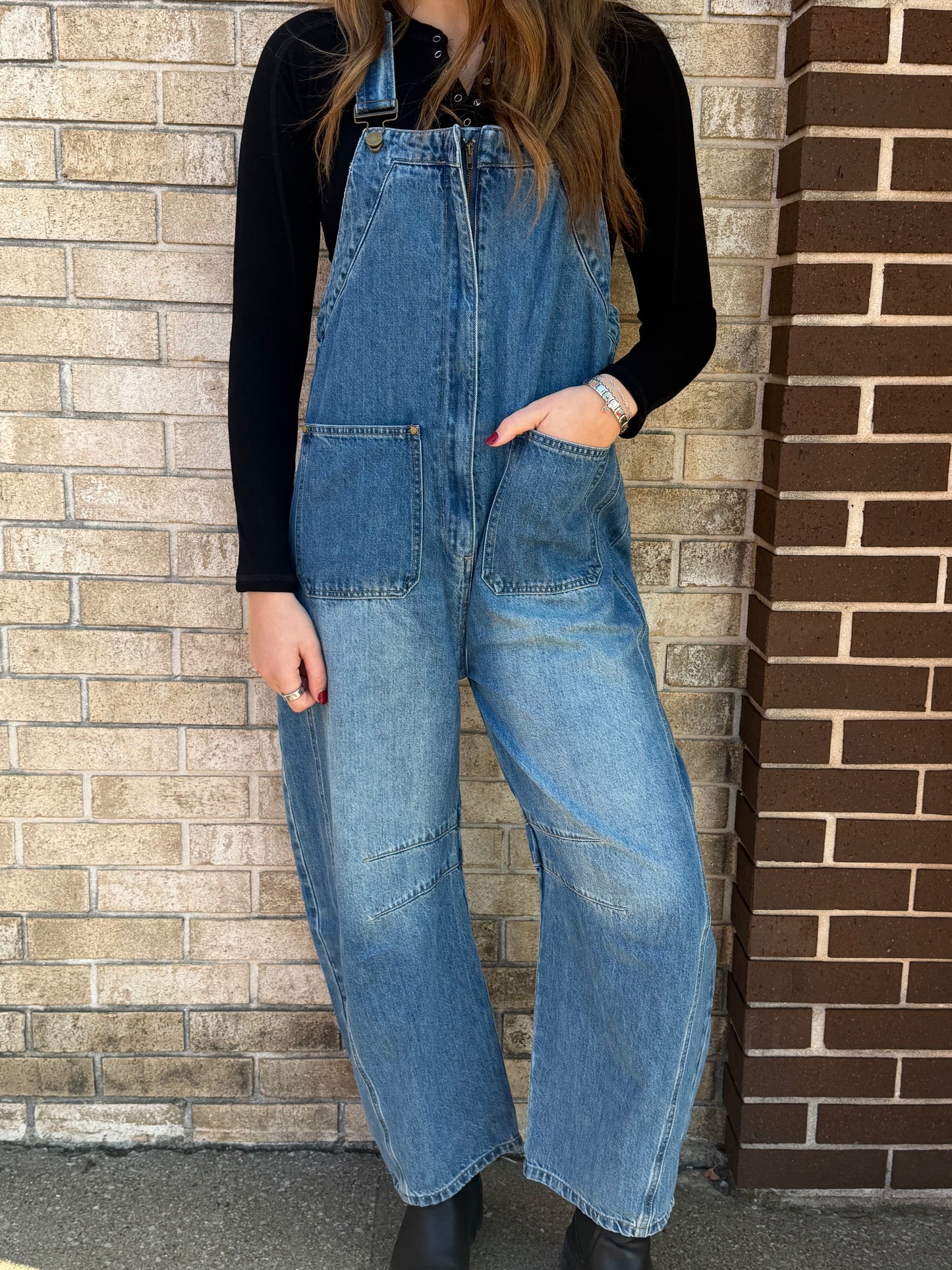 The Barrel Denim Overalls