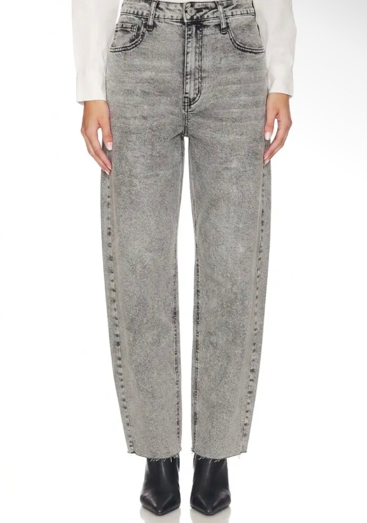 The Artemis Vintage Grey Barrel Jeans