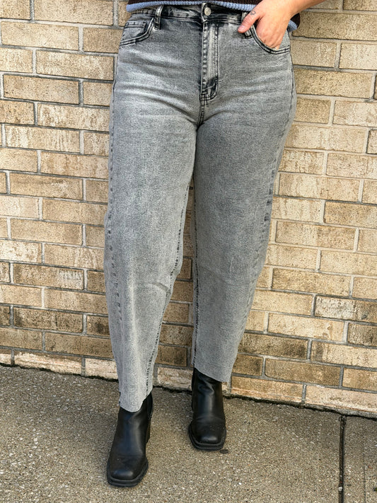 The Artemis Vintage Grey Barrel Jeans