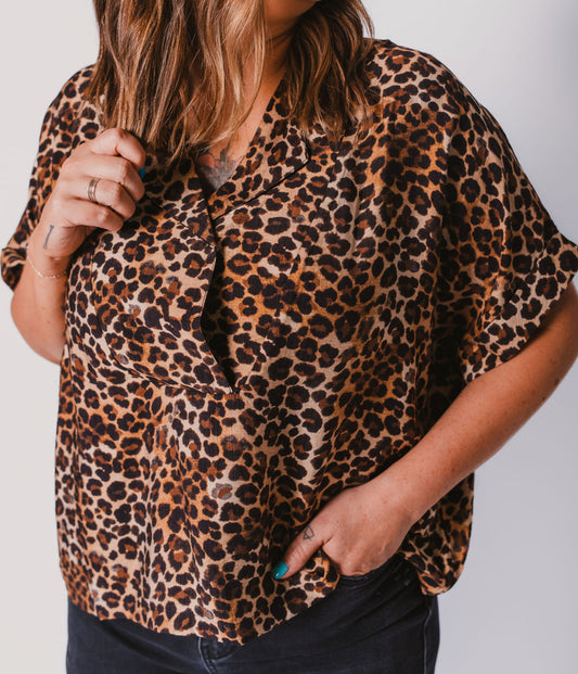 The Leopard Blouse Top