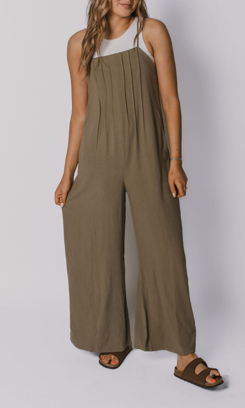 The Jordan Olive Jumpsuit