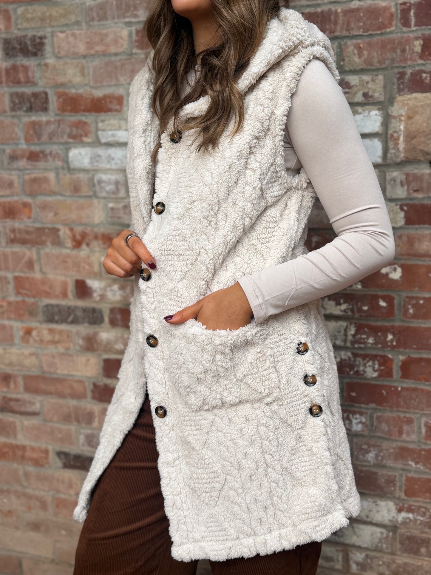 The Cozy Up Hooded Vest