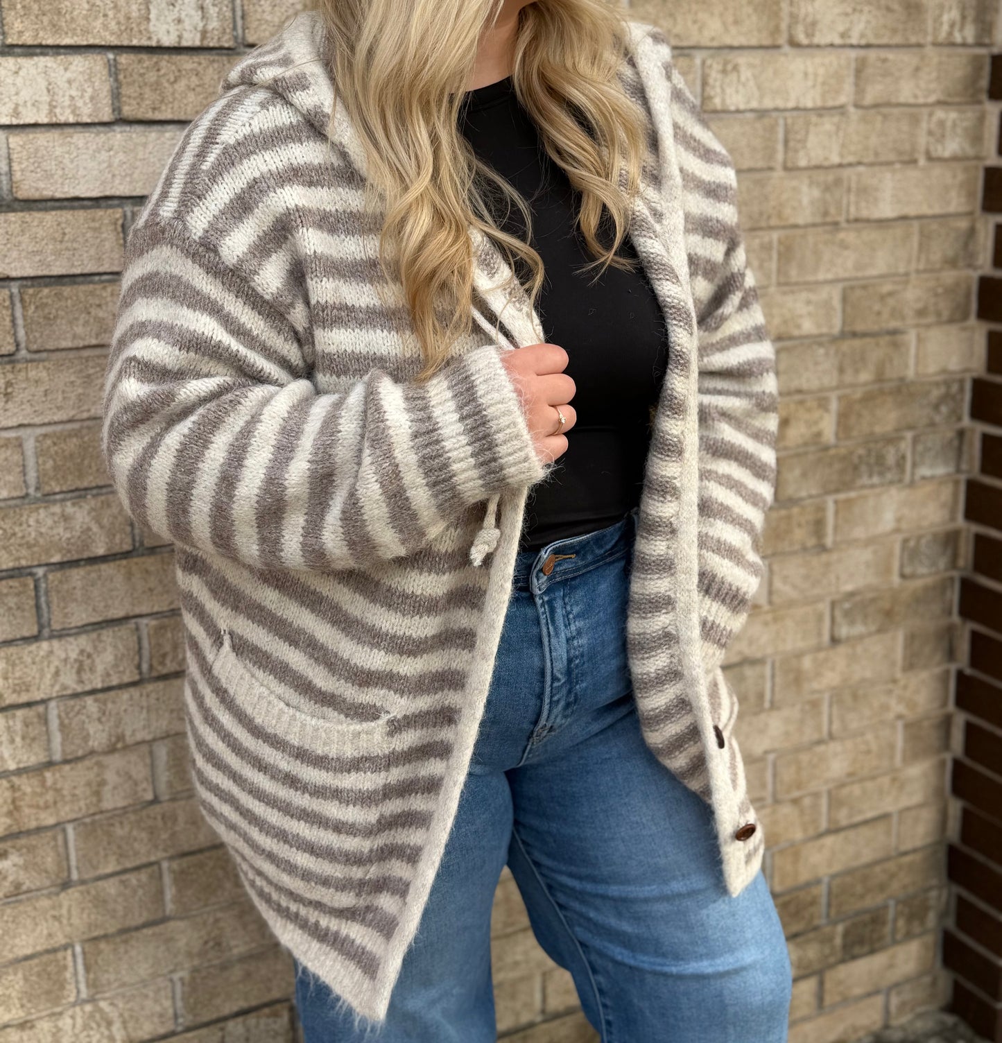 The Striped Knit Cardigan