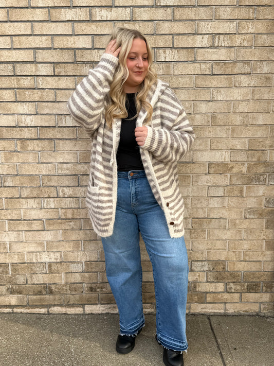 The Striped Knit Cardigan