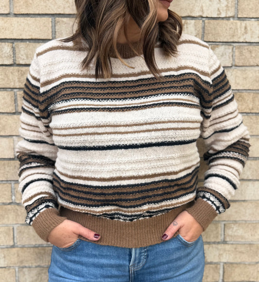 The Fall Striped Crewneck Sweater