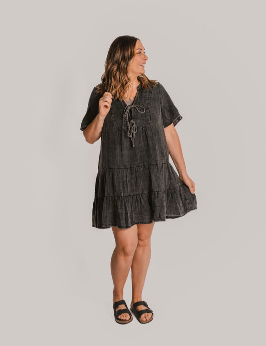 The Mineral Wash Gauze Dress