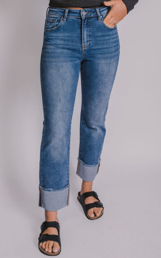 The Cuffed Straight Leg Lana Jeans