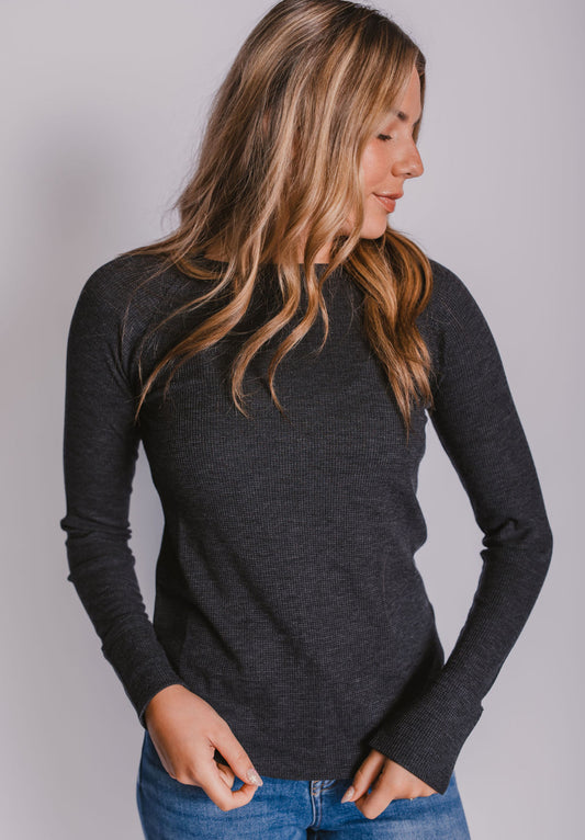 The Waffle Textured Long Sleeve