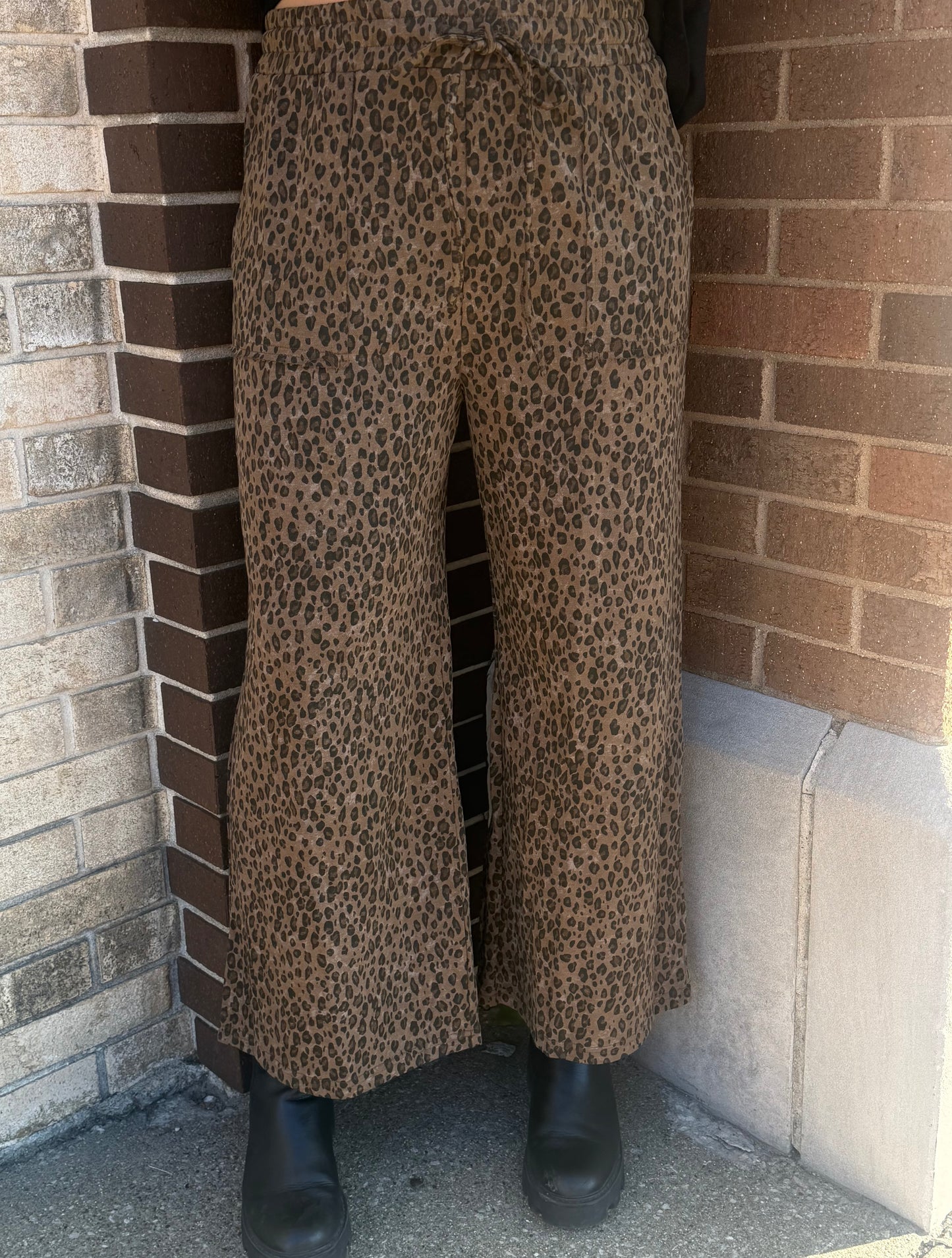 The Leopard Wide Leg Pants