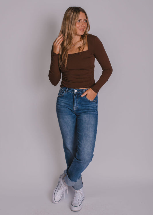 The Sadie Square Neck Long Sleeve Top
