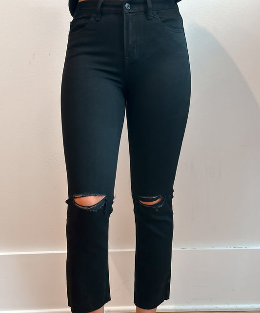 The Vervet Black Straight Leg Jeans