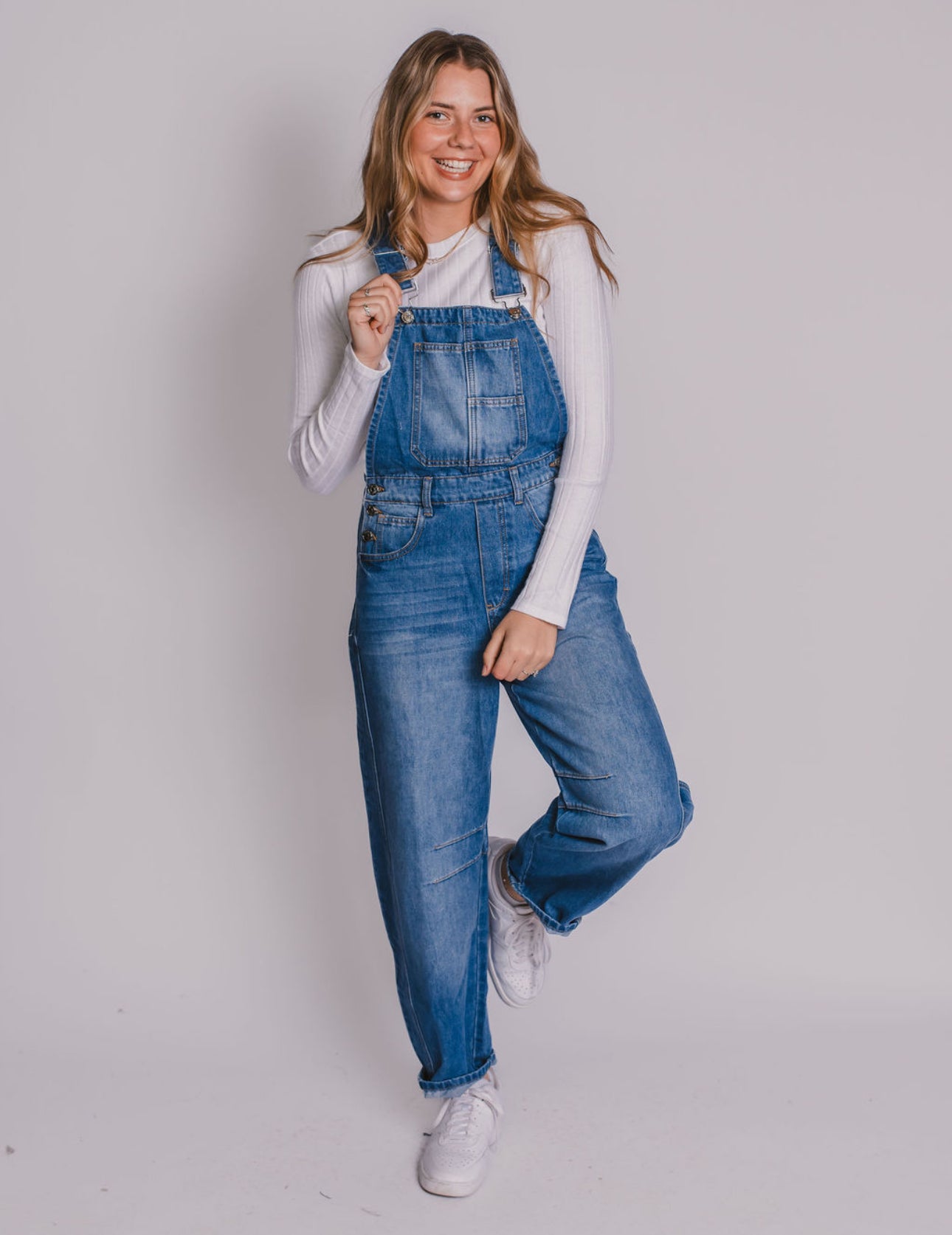 The Denim Barrel Overalls
