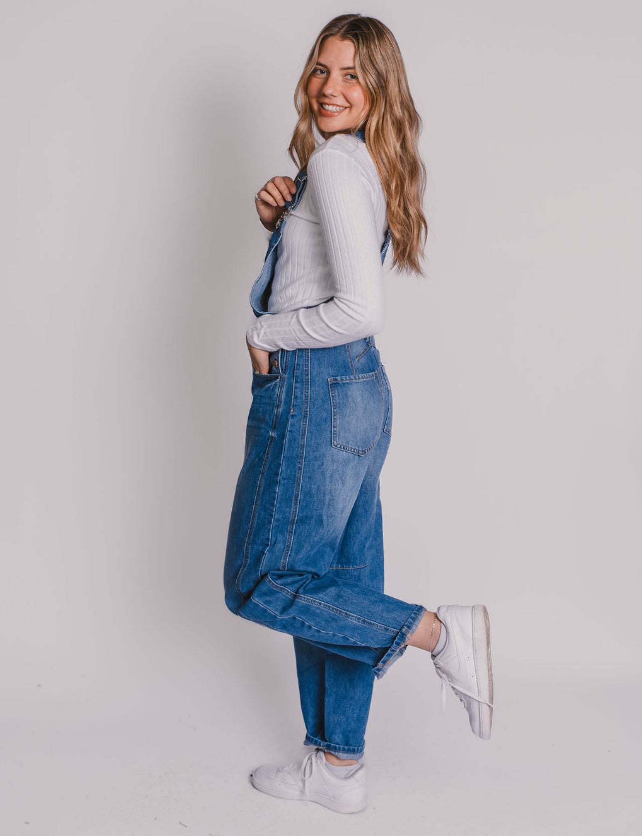 The Denim Barrel Overalls