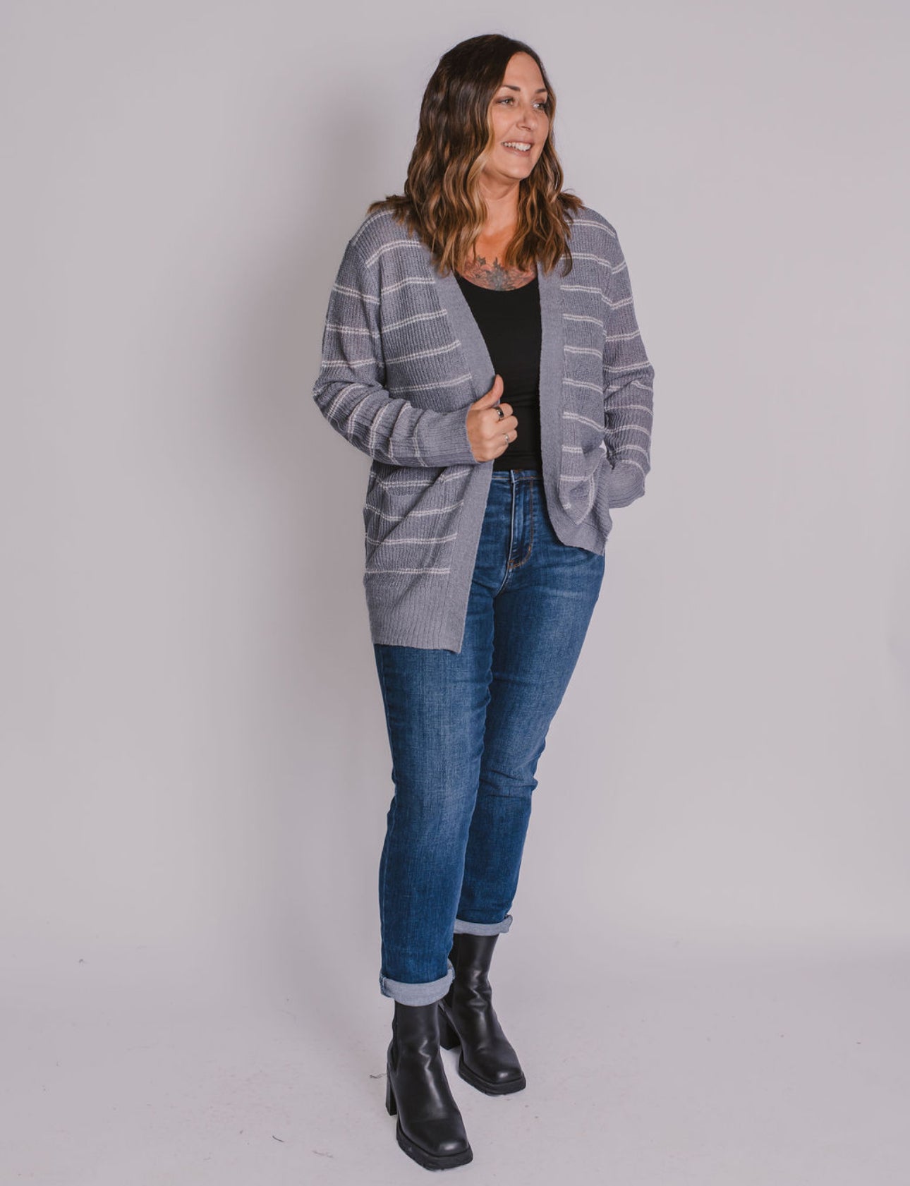 The Blue Knit Cardigan
