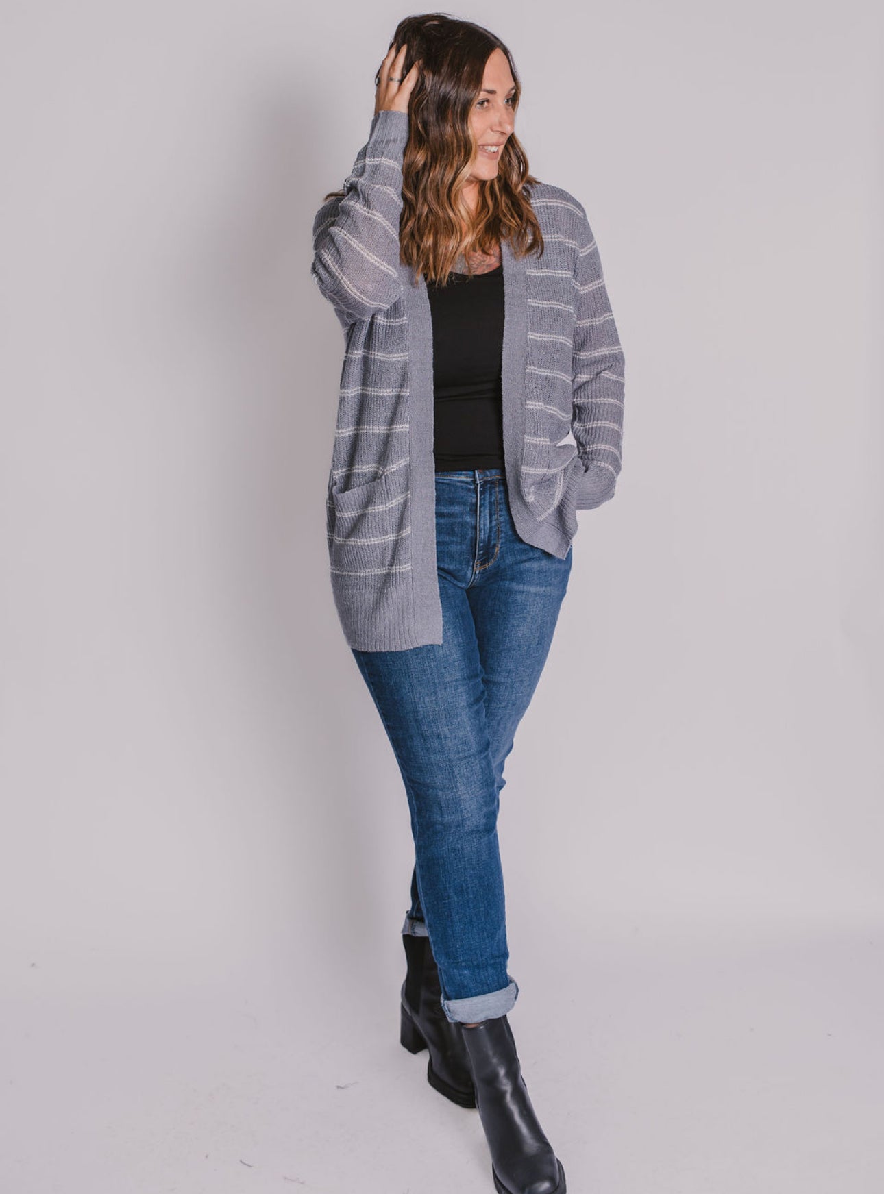 The Blue Knit Cardigan