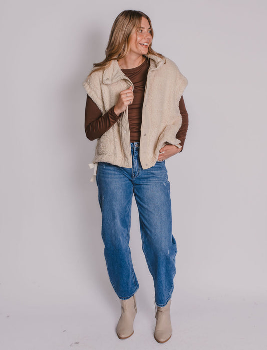 The Oversized Sherpa Vest