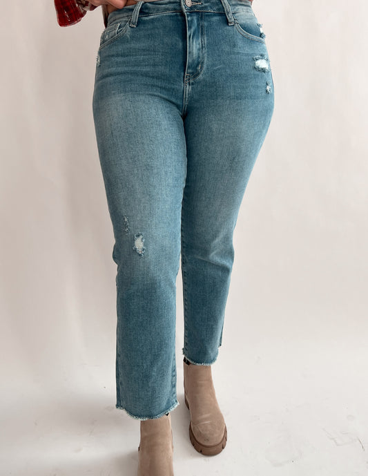 The Vervet Scarlett Straight Leg Jeans