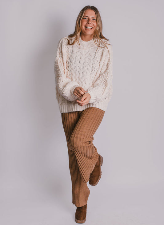 The Chunky Classic Cable Knit Sweater