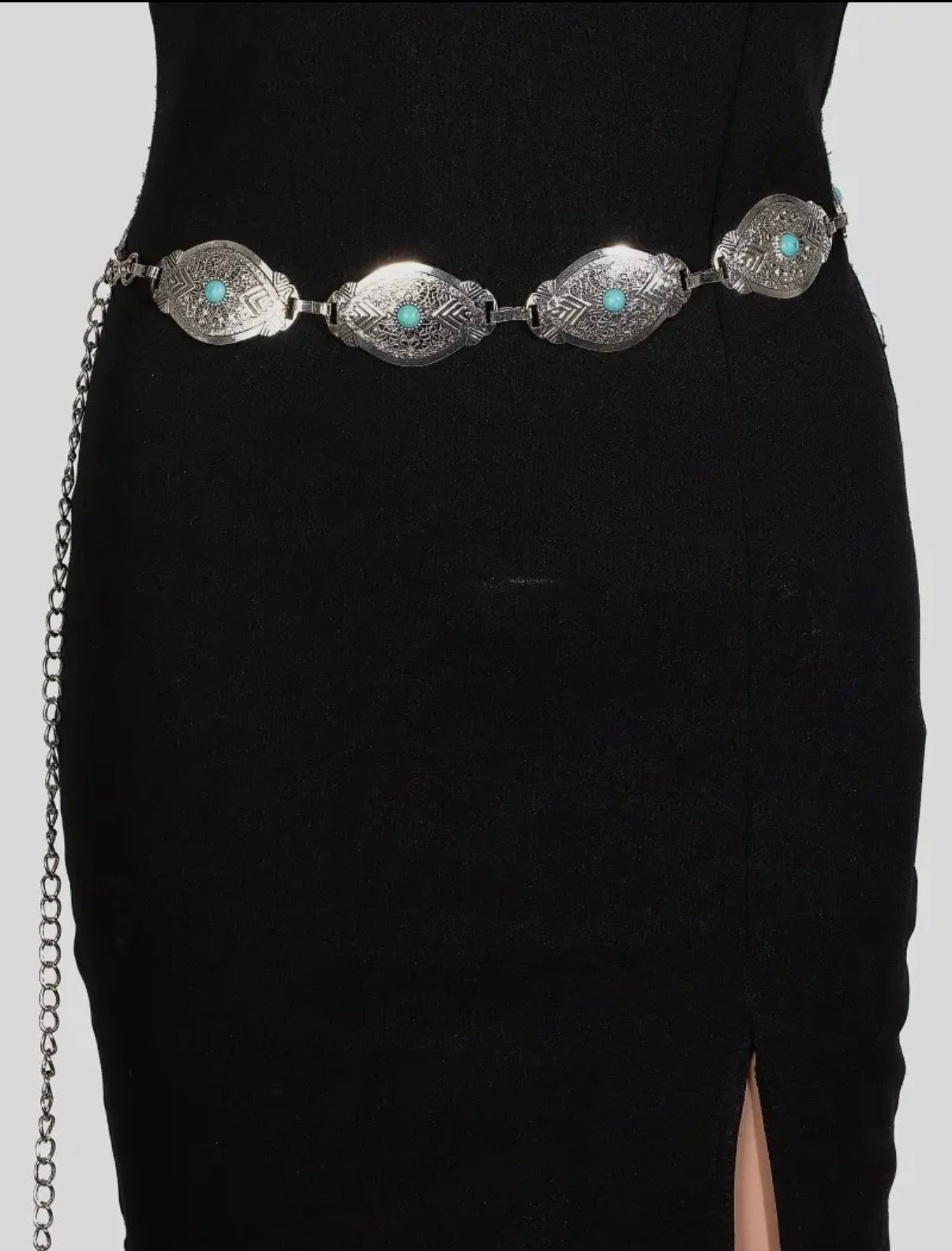 The Turquoise Metal Belt