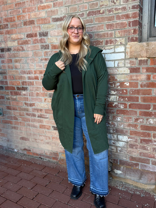 The Longline Hoodie Cardigan