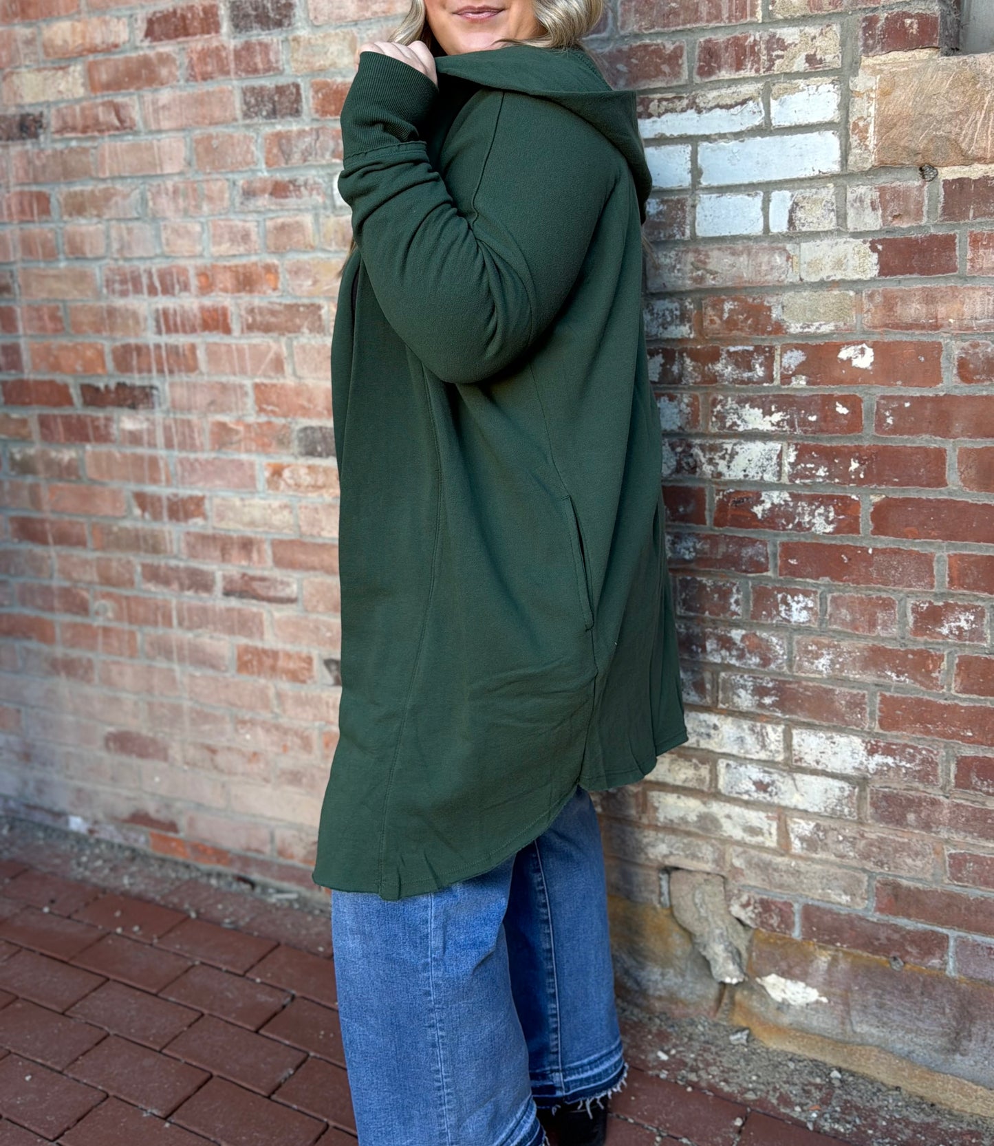 The Longline Hoodie Cardigan