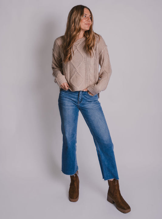 The Neutral Cable Knit Sweater