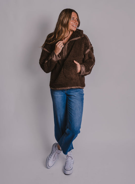 The Half Zip Sherpa Jacket