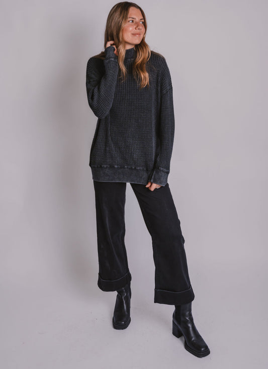 The Chunky Waffle Knit Sweater
