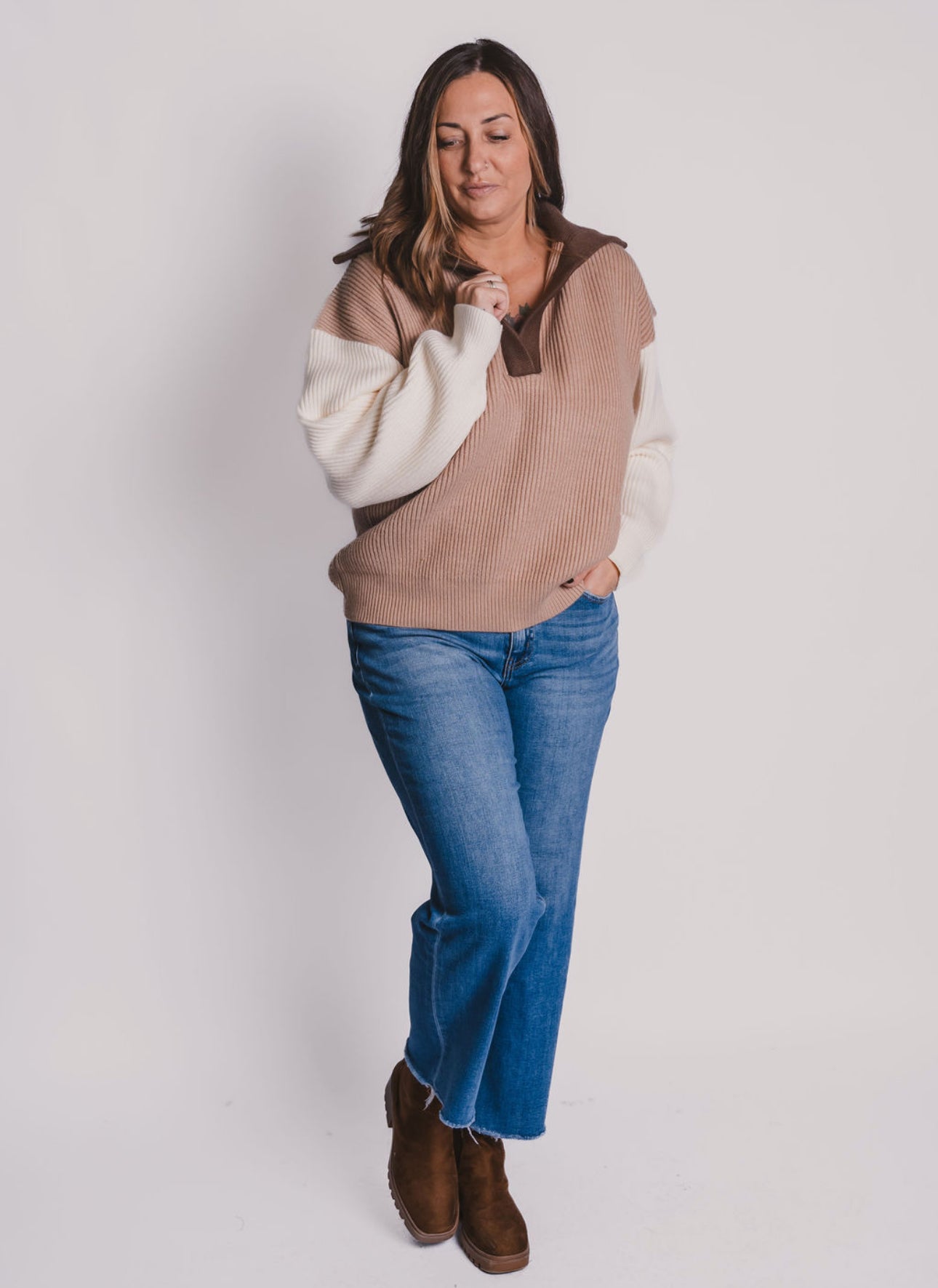 The Neutral Colorblock Sweater