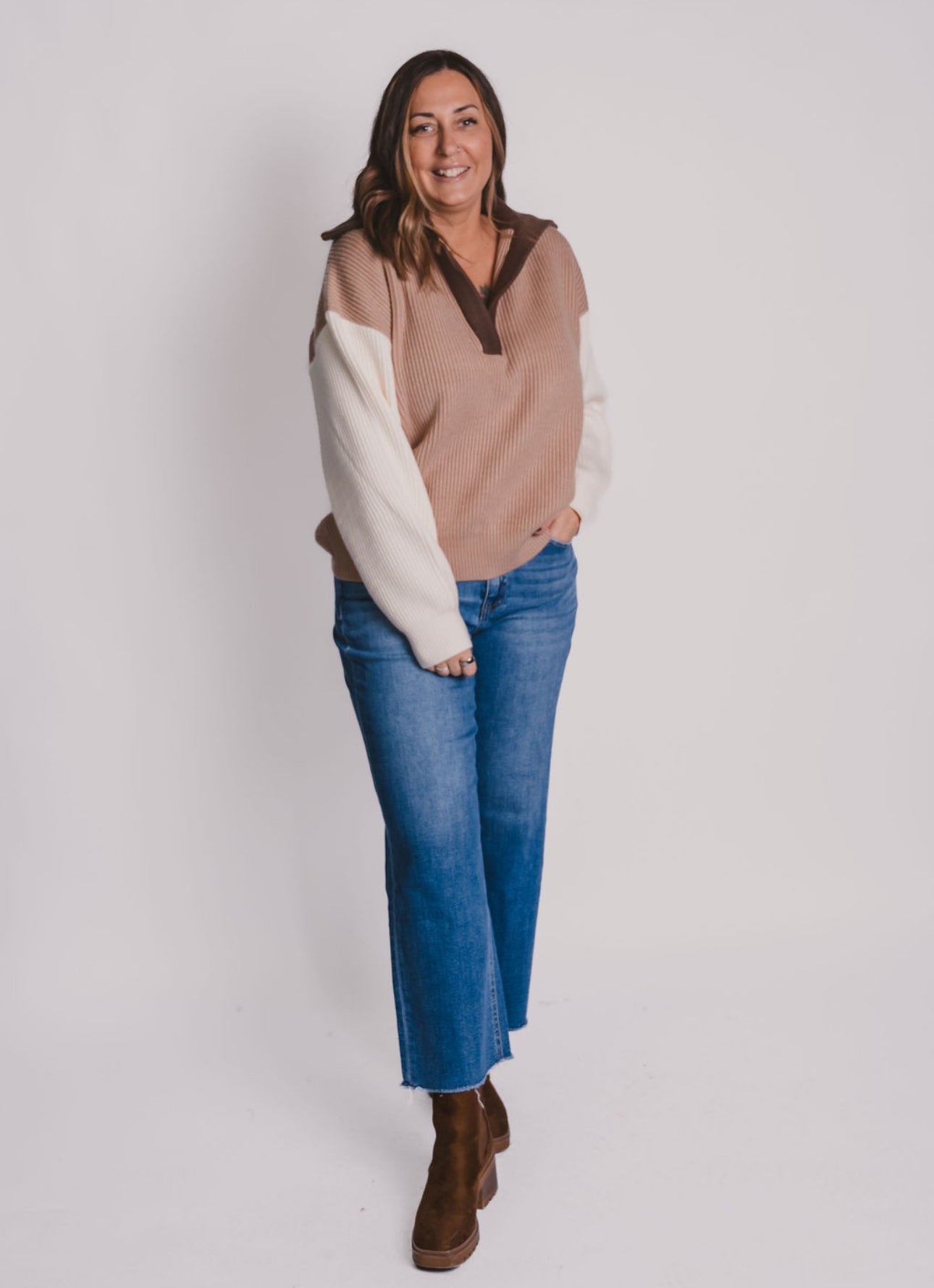 The Neutral Colorblock Sweater