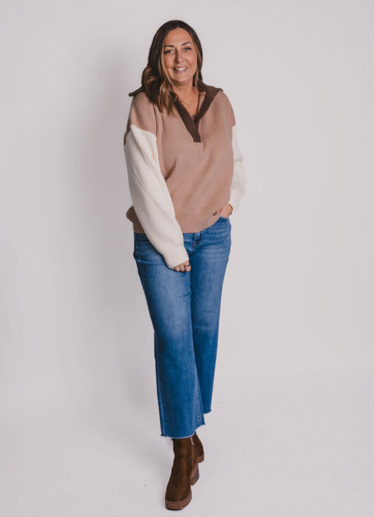 The Neutral Colorblock Sweater
